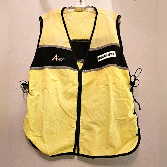 Vintage 1980's Pace Setter Retro Style Reflective Security Vest | Size Large - Picture 2 of 6